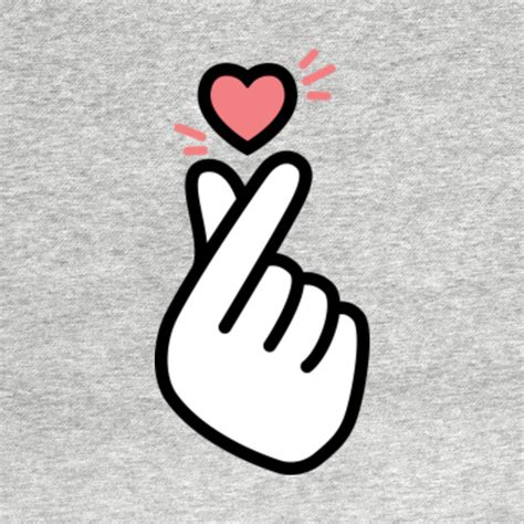 Korean Heart Fingers Shirt Finger Heart Sign Korean Finger Heart Sign