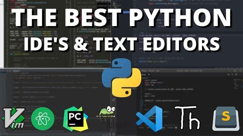 The 5 Best Python Ides And Editors Youtube