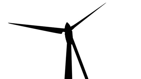 wind turbine silhouette seamless loop Stock Footage Video (100% Royalty ...