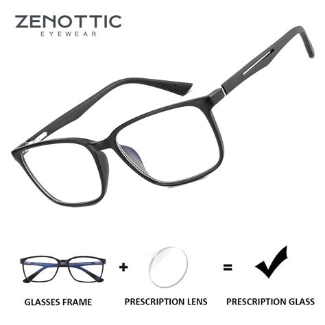 Zenottic Moda Culos De Prescri O Quadrados Anti Luz Azul Fotocrom