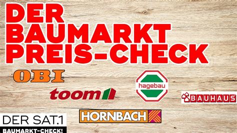 Deutsche Baum Rkte Der Preis Check Der Sat Baumarkt Check Youtube