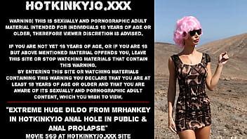 Consolador Enorme Extremo De Mrhankey En Hotkinkyjo Agujero Anal En P Blico Y Prolapso Anal