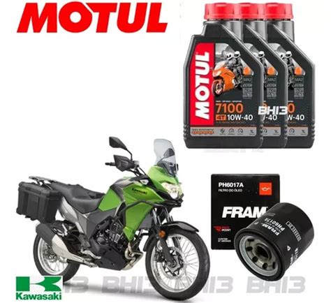 Motul 7100 10w40 Troca De Óleo Kawasaki Versys 300 Ph6017a Frete grátis