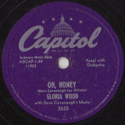 Gloria Wood Oh Honey By The Waters Of Minnetonka Shellac Discogs