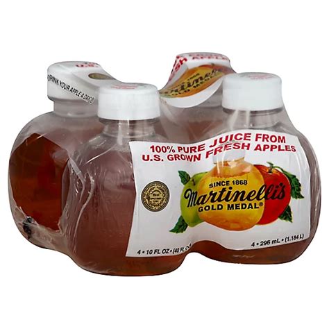 Martinellis Apple Juice Pet 4 10 Fl Oz Jewelosco