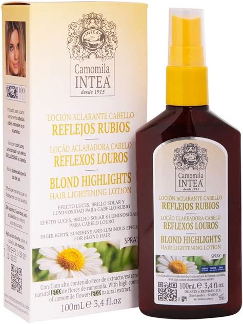 Loção Clareadora de Cabelo Reflexos Louros Camomila de 100 ml Intea