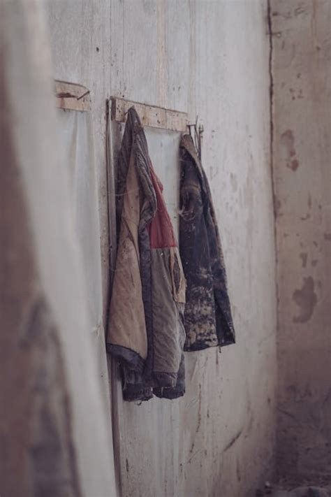 hanging jacket  stock photo