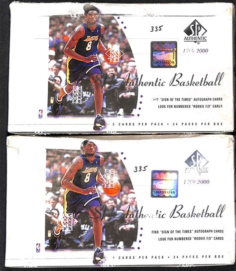 Lot Detail Lot Of 2 1999 2000 Upper Deck Sp Authentic Basketball