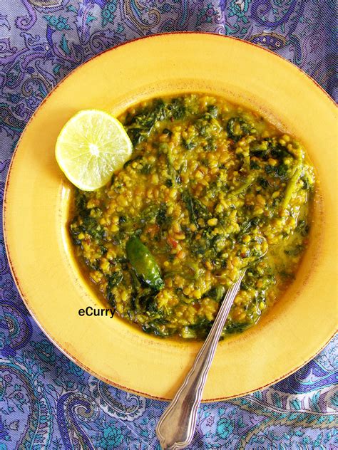 Dal Palaklentils With Spinach Ecurry The Recipe Blog