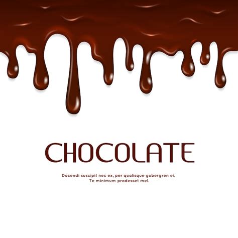 Chocolate Derretido Vector Premium