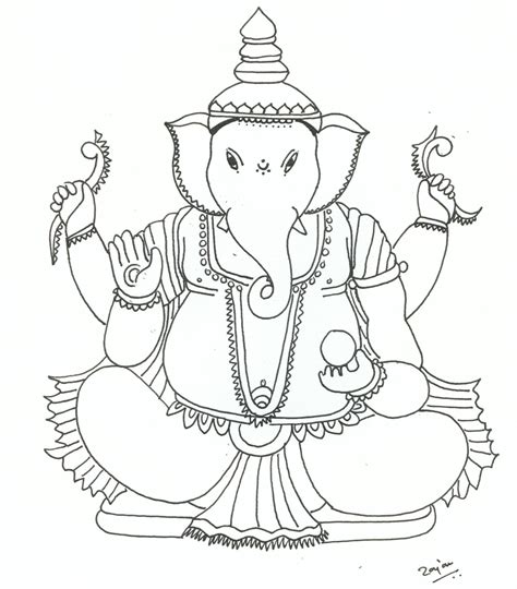 10 Top Ganesh Coloring Pages