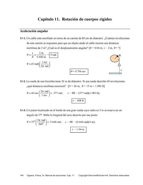 Ejercicios Resueltos Problemas De Rotaci N De Cuerpos R Gidos