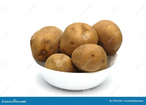 Bowl Of Potatoes Stock Image Image Of Isolated Fattening 1816109