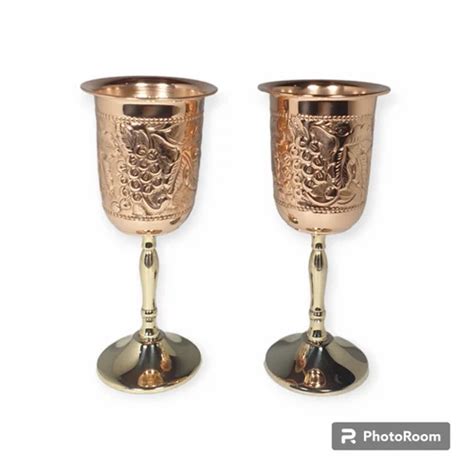 Copper Wine Goblet Set Embossed At Rs 400 Piece Plastic Wine Goblet