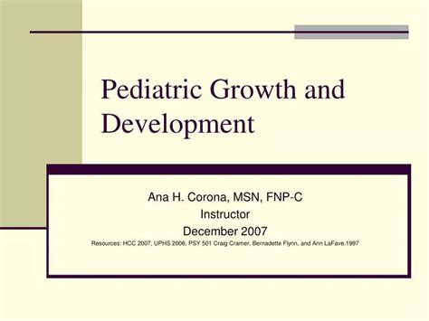 Ppt Pediatric Growth And Development Powerpoint Presentation Free