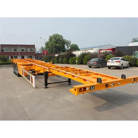 Fengyuan Axle Flatbed Container Skeletal Truck Semi Trailer For