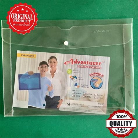 Expanding Plastic Envelop Adventurer Transparent E L Long Lazada Ph