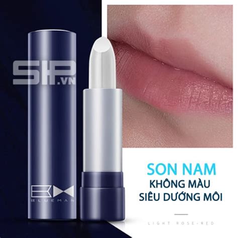 Son nam màu nude nam tính siêu dưỡng môi hãng Blueman SỊP nam đỉnh cao chất lượng