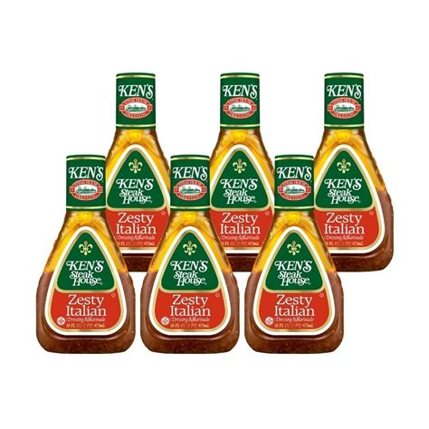 Ken S Steak House Steak House Zesty Italian Dressing 16 Fl Oz Pack Of 6