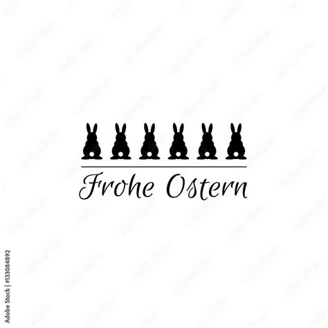 Osterhasen Frohe Ostern Vektor Grafik Stock Vektorgrafik Adobe Stock