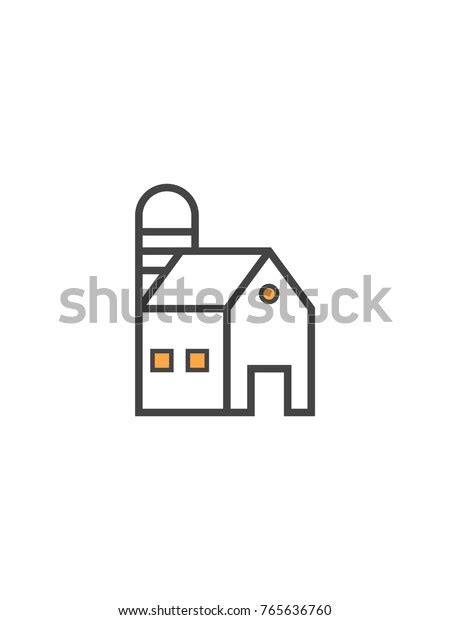 Simple Farm House Stock Vector Royalty Free 765636760 Shutterstock