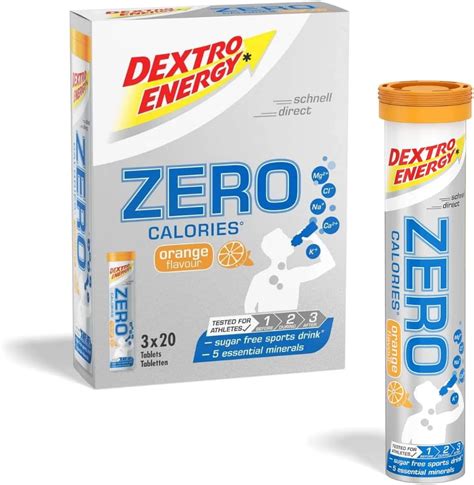 Dextro Energy Zero Calories 3x20 Tabletten 3er Pack Orange