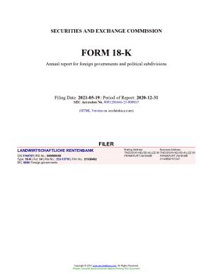 Fillable Online Landwirtschaftliche Rentenbank Form K Filed Fax