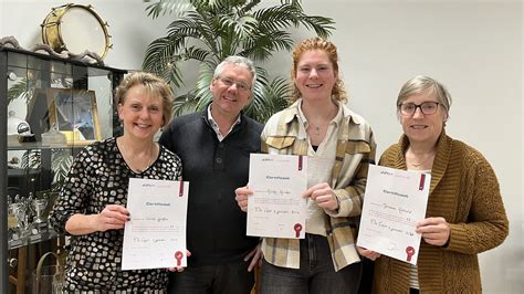 Vier Jubilarissen Bij Muziekvereniging Da Capo Uit Giessenburg Al Het