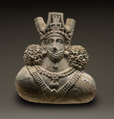 Bust Of A King Kish East Sasanian Period Ad 224 637 Photograph By