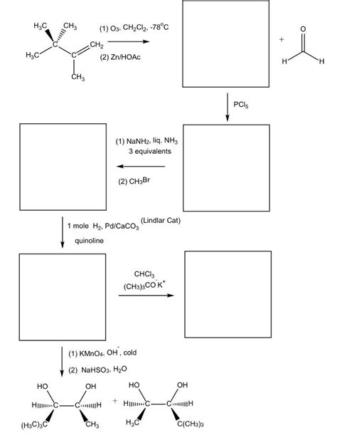 Solved H3c Ch 1 O3 Ch2cl2 78°c Ch2 H3c 2 Zn HoẶc H