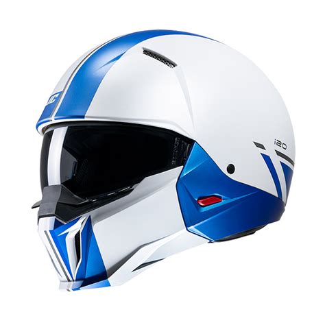 Casco Hjc I Batol Blu Bianco Motostorm