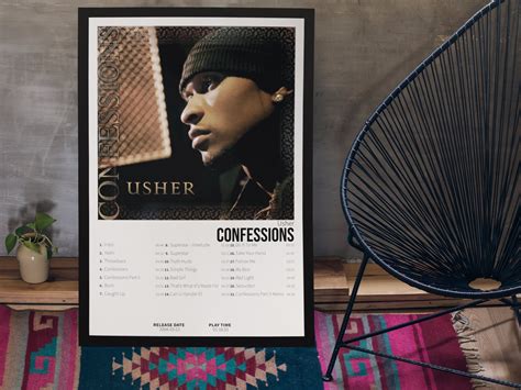 Usher - Confessions | Album Cover Poster For Wall Art | Home Decor