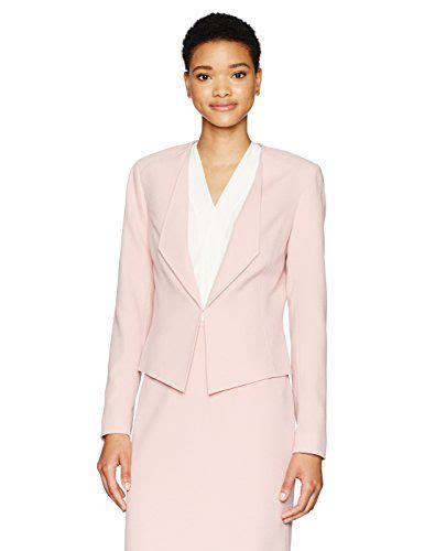 Tahari By Arthur S Levine Women S Crepe Open Front Jacket