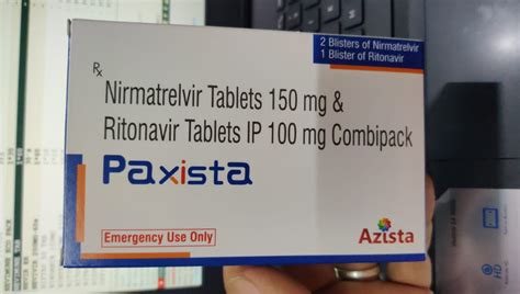 Paxista Tablets At Box Nirmatrelvir And Ritonavir Tablets In