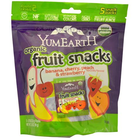 Yumearth Organic Fruit Snacks 5 Packs 07 Oz 198 G Each Organic