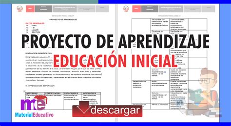 Modelos De Proyectos De Aprendizaje Para La Educaci N Inicial En