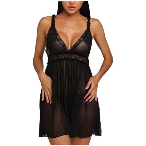 Femmes Sexy Dentelle See Through Net Yarn Sling Sexy Lingerie Sous