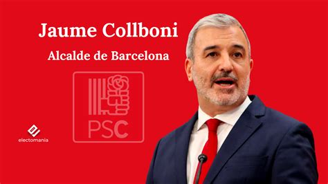 El Socialista Jaume Collboni Alcalde De Barcelona Electoman A