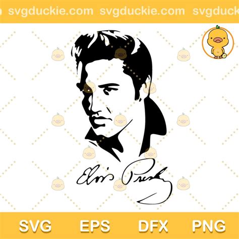 Elvis Presley Face Svg Elvis Presley Singer Svg