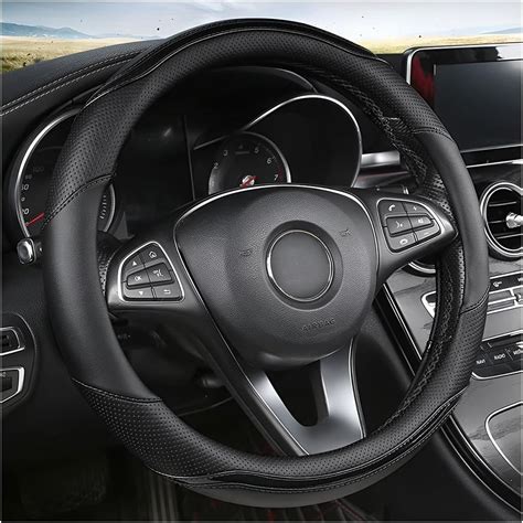 Amazon Besulen Leather Car Steering Wheel Cover Anti Slip