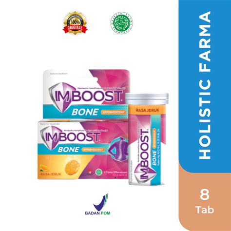 Jual Imboost Bone Effervescent Rasa Jeruk Tube Isi Tablet Shopee