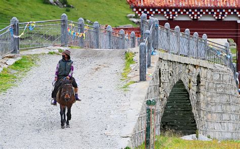 The Bridge That Cross The Cho Chu To Reach The Lake Tibet Flickr