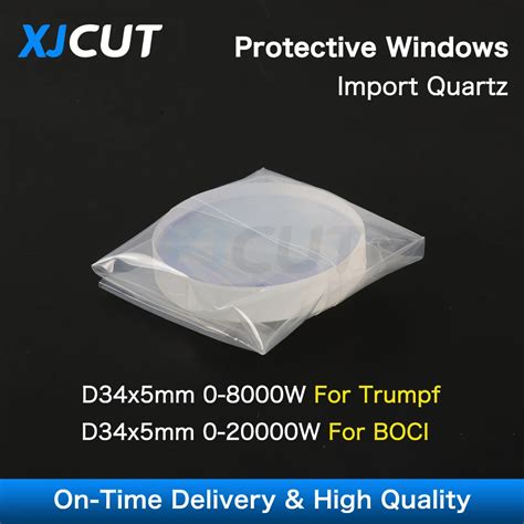 XJCUT Fiber Laser Protective Windows 34 5mm 8000W 20000W Lens Mirrors