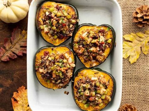 Wild Rice Stuffed Acorn Squash Budget Bytes