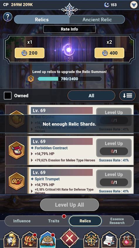 Relic Shard Button Bug Seven Knights Idle Adventure