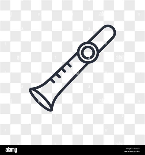 Shehnai Vector Icon Isolated On Transparent Background Shehnai Logo