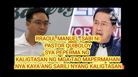 Pastor Quibuloy Vs Raoul Manuel Mapabpermahan Mo Kaya Ang Sarili Mong