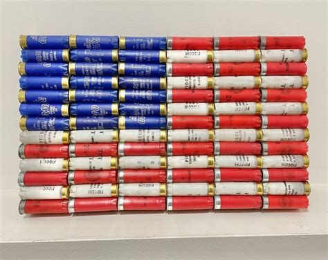 Shotgun Shell American Flag Patriotic Wall Decor Etsy