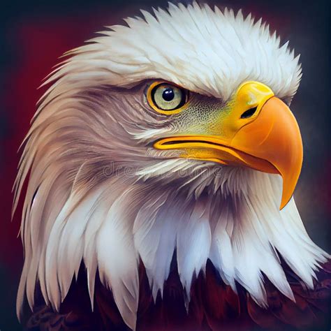 Portrait of a Proud American Eagle. AI Generated Stock Illustration - Illustration of proud ...