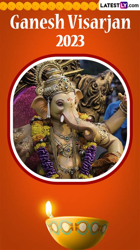 Ganesh Visarjan 2023 Wishes: Greetings and HD Wallpapers to Bid ...